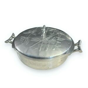 EVERLAST Forged & Hammered Aluminum Pot Casserole Dish Bamboo Pattern